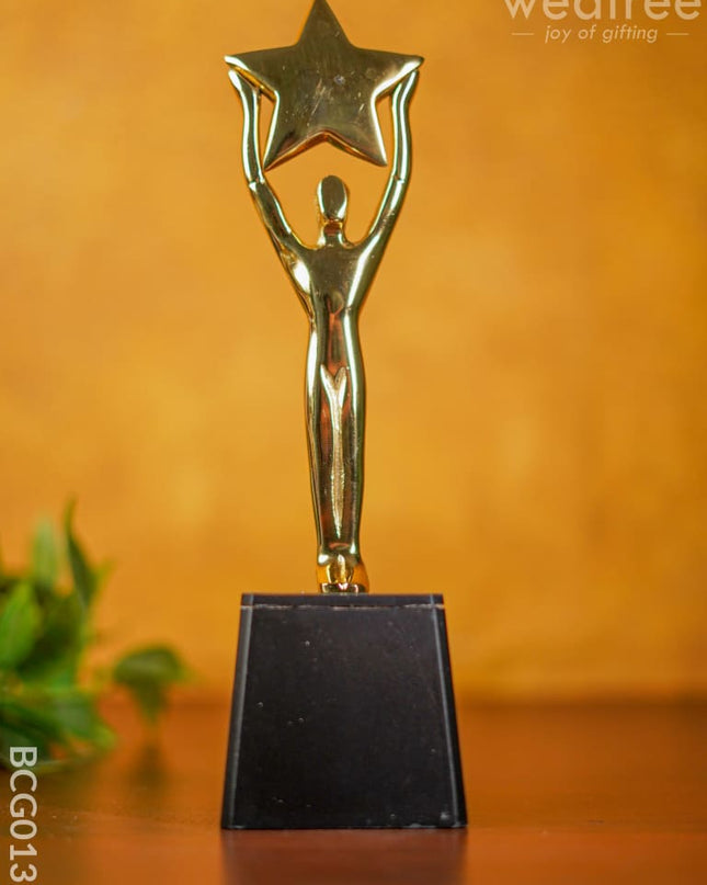 Gold Star Trophy - Bcg0132 Branding