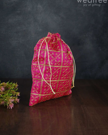 Golden Embroidary String Bag - Wbg0948 Bags