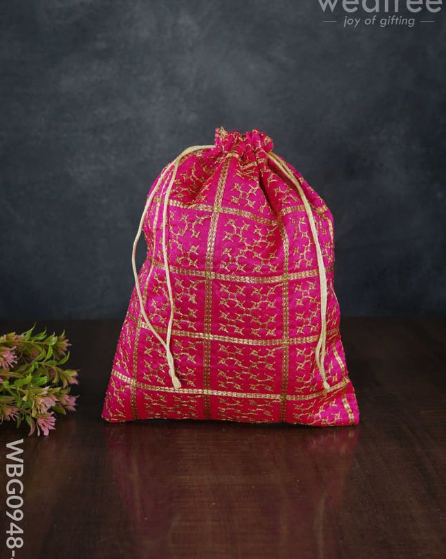Golden Embroidary String Bag - Wbg0948 Big Bags