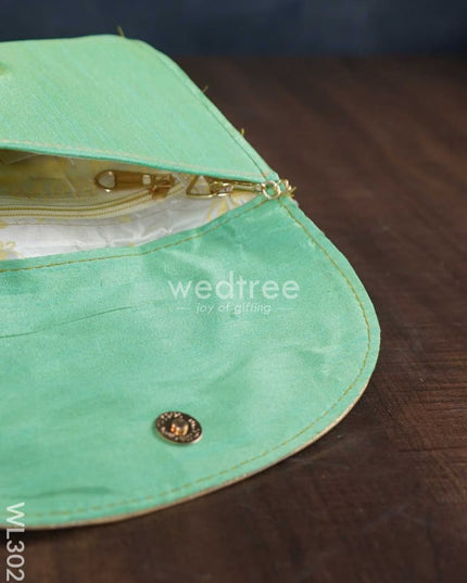 Golden Embroidery Sling Bag With Zardosi Work - Wl3028 Bags