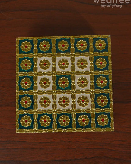 Meenakari Golden Manai - Wbg1105 Pooja Utilities