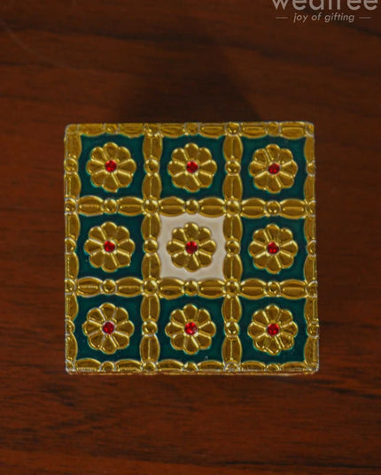 Meenakari Golden Manai - Wbg1105 Pooja Utilities
