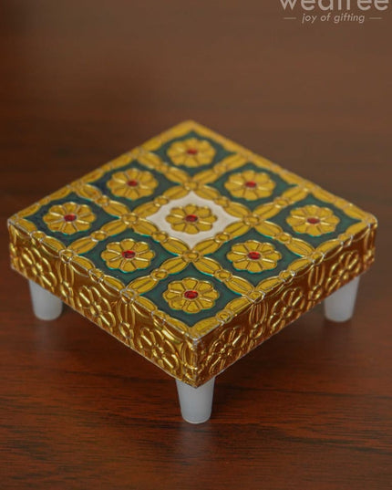 Meenakari Golden Manai - Wbg1105 Pooja Utilities