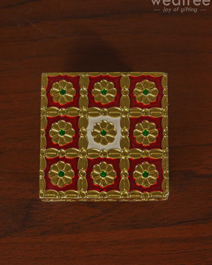 Meenakari Golden Manai - Wbg1106 Pooja Utilities