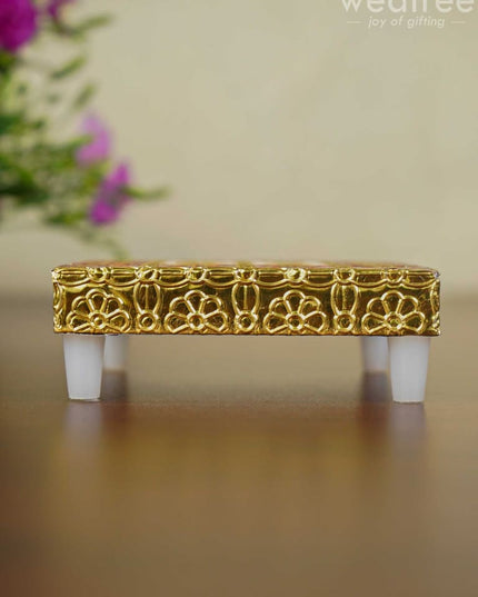 Meenakari Golden Manai - Wbg1106 Pooja Utilities
