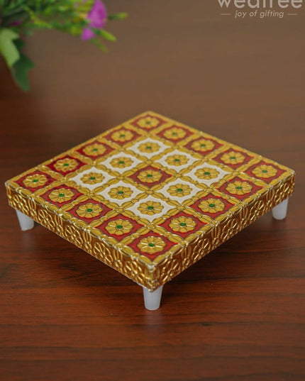 Meenakari Golden Manai - Wbg1106 Pooja Utilities