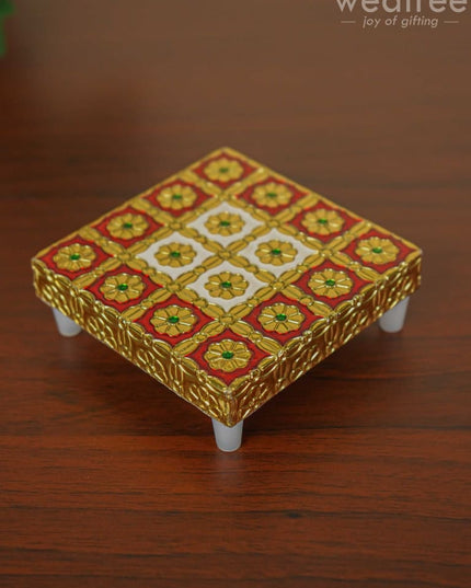 Meenakari Golden Manai - Wbg1106 Pooja Utilities
