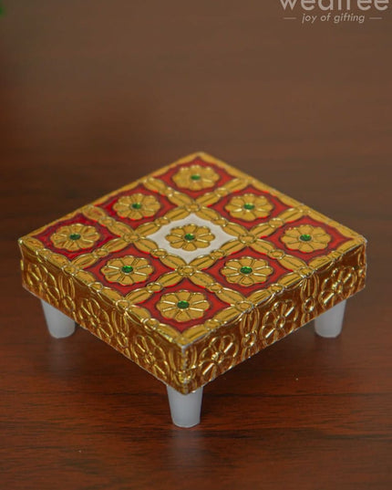Meenakari Golden Manai - Wbg1106 Pooja Utilities