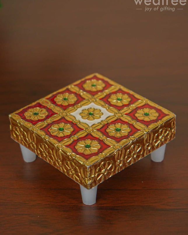 Meenakari Golden Manai - Wbg1106 Pooja Utilities