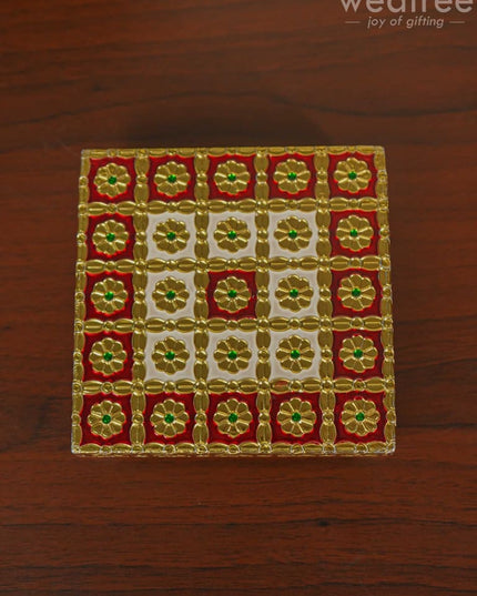 Meenakari Golden Manai - Wbg1106 Pooja Utilities