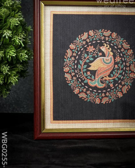 Golden Frame:  Peacock Design - Wbg0255-1 Wall Hanging Frames