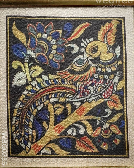 Golden Frame:peacock Design - Wbg0255-6 Wall Hanging Frames