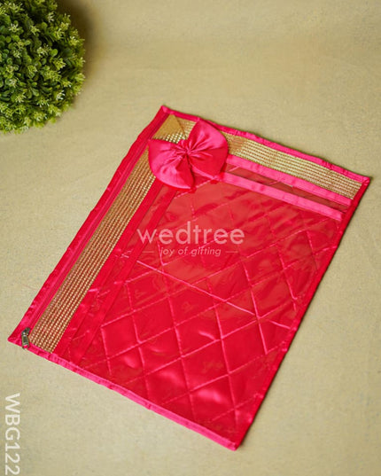 Golden Lace Saree Cover - Wbg1229 Bags