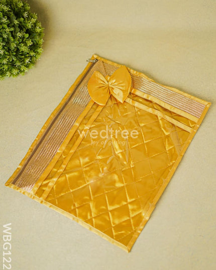 Golden Lace Saree Cover - Wbg1229 Bags