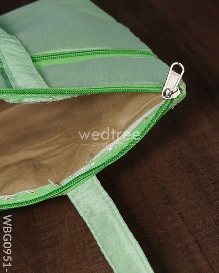 Golden Lace Work Hand Bag - (10X8) Wbg0951 Bags