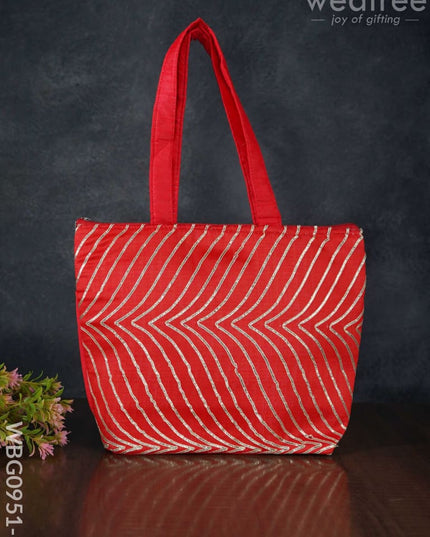 Golden Lace Work Hand Bag - (10X8) Wbg0951 Bags