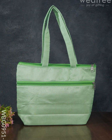 Golden Lace Work Hand Bag - (10X8) Wbg0951 Bags