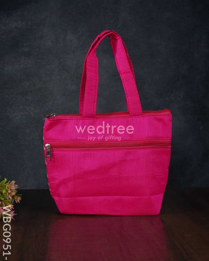 Golden Lace Work Hand Bag - (10X8) Wbg0951 Bags