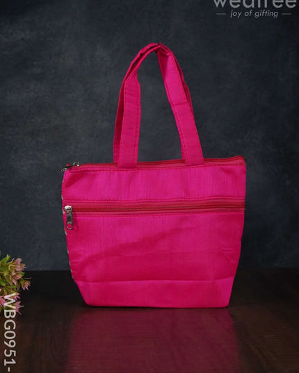 Golden Lace Work Hand Bag - (10X8) Wbg0951 Bags