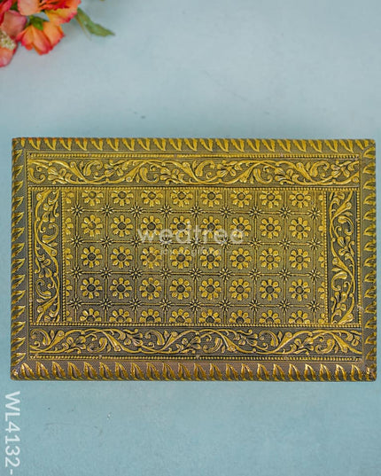 Golden Meenakari Manai (12 X 8) - Wl4131-2 Bajots &