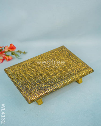 Golden Meenakari Manai (12 X 8) - Wl4131-2 Bajots &