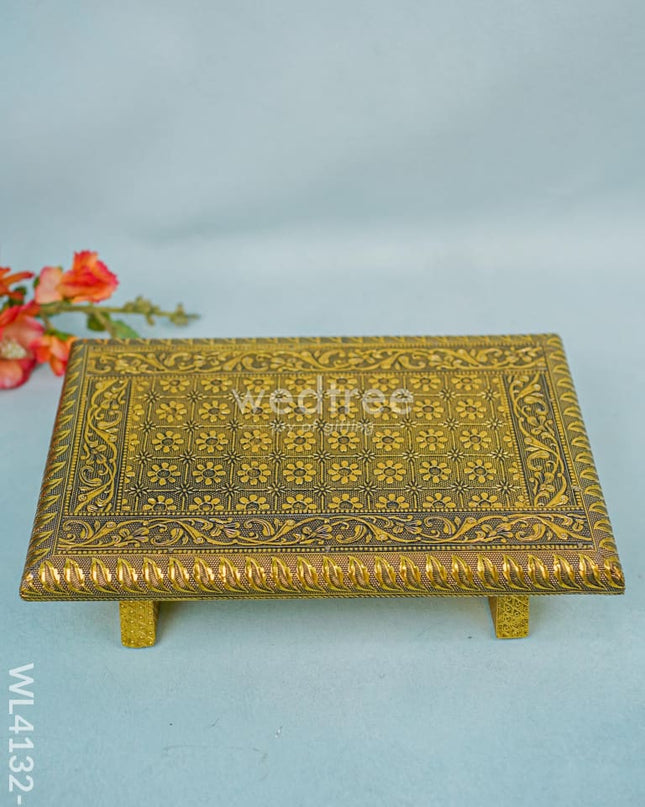 Golden Meenakari Manai (12 X 8) - Wl4131-2 Bajots &