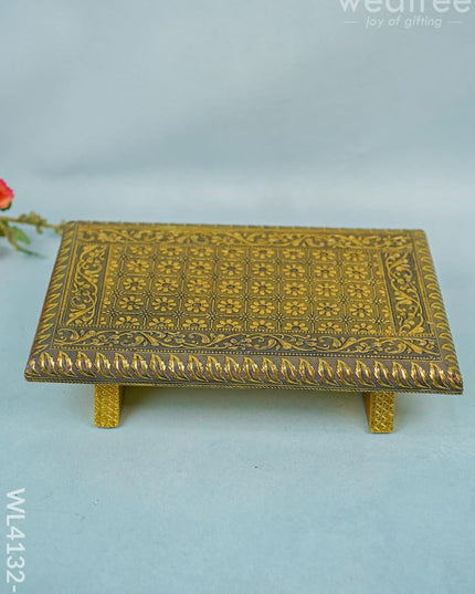 Golden Meenakari Manai (15 X 10) - Wl4132-2 Bajots &