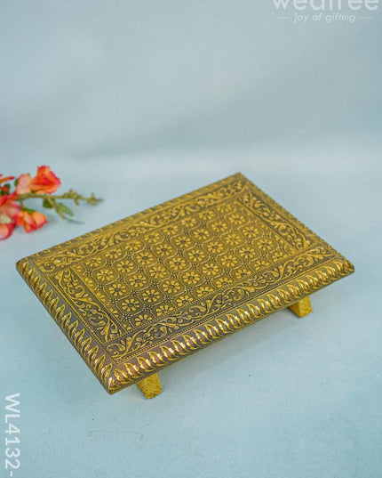 Golden Meenakari Manai (15 X 10) - Wl4132-2 Bajots &