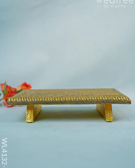 Golden Meenakari Manai (15 X 10) - Wl4132-2 Bajots &