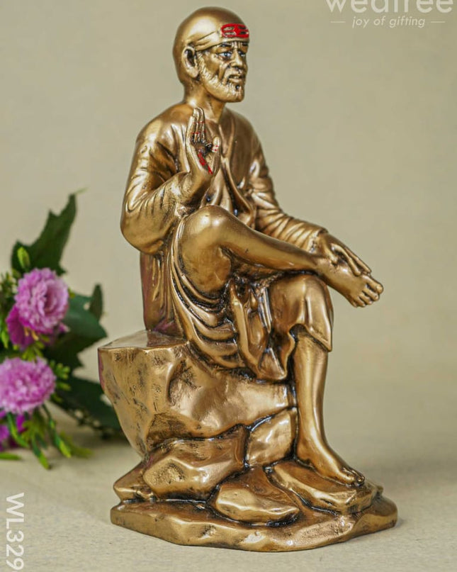 Golden Sai Baba Idol - Wl3290 Showpieces