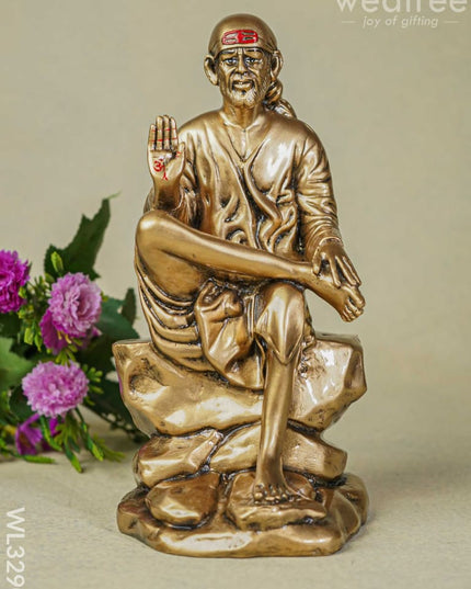 Golden Sai Baba Idol - Wl3290 Showpieces