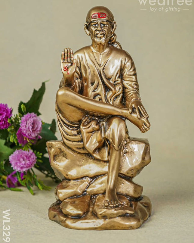 Golden Sai Baba Idol - Wl3290 Showpieces