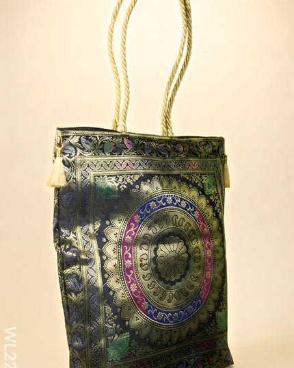 Grand Banarasi Assorted Design Hand bag (16 X 16) WL2293 - Hand Bags