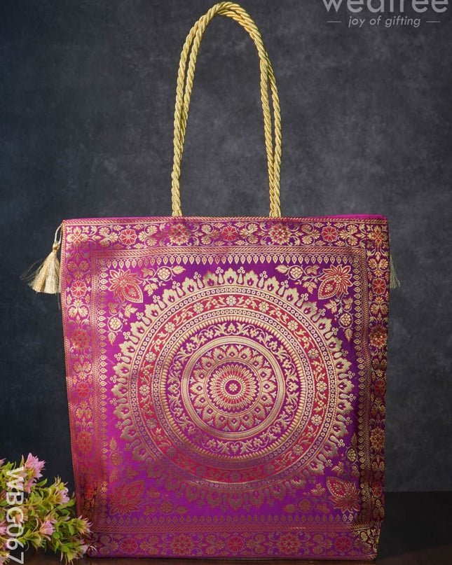 Grand Banarasi Hand Bag (12X12) - Wbg0671 Bags
