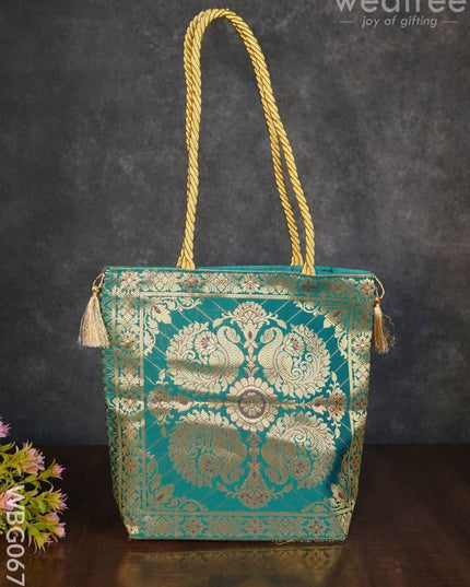 Grand Banarasi Hand Bag (12X12) - Wbg0671 Bags