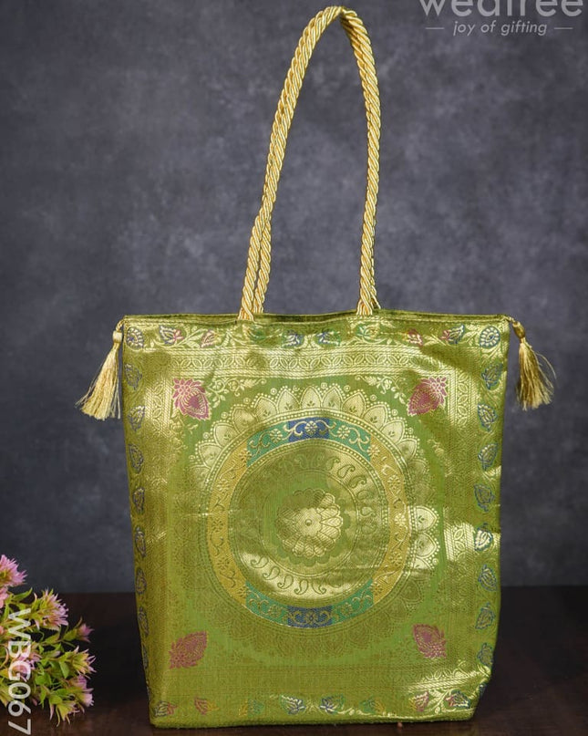 Grand Banarasi Hand Bag (12X12) - Wbg0671 Bags