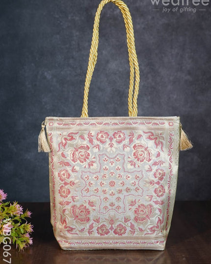 Grand Banarasi Hand Bag (12X12) - Wbg0671 Bags