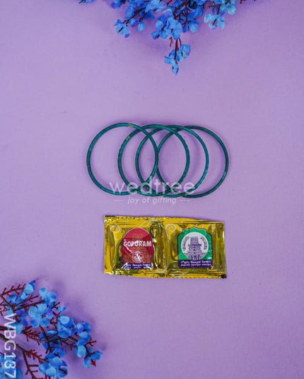Turmeric Kum With Bangles - Wbg1373 Add-Ons