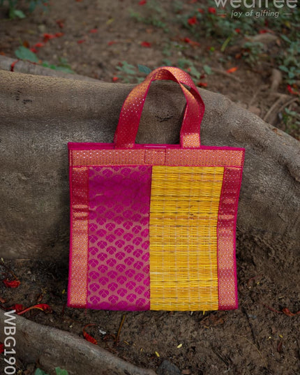 Half and Half Korai Handbag - 10x10 inch - WBG1905 - Hand Bags