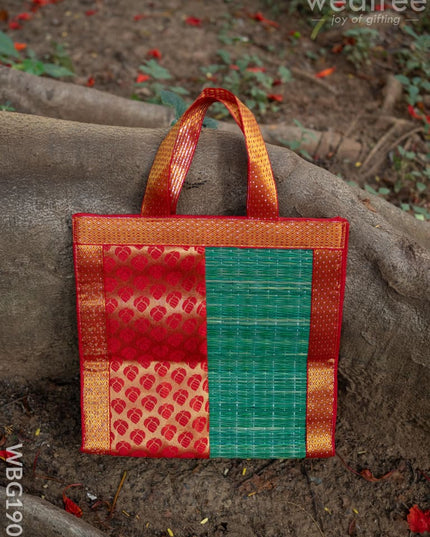 Half and Half Korai Handbag - 10x10 inch - WBG1905 - Hand Bags