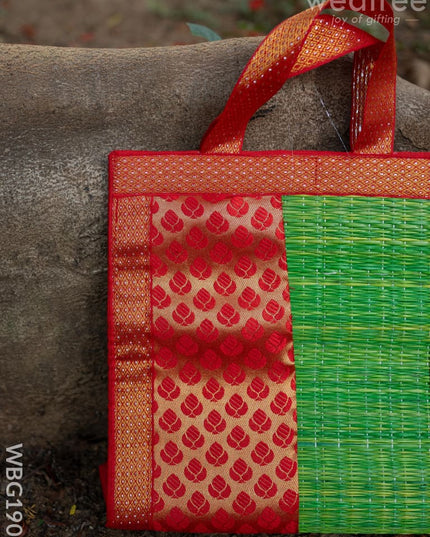 Half and Half Korai Handbag - 10x10 inch - WBG1905 - Hand Bags