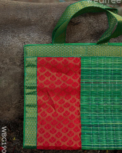 Half and Half Korai Handbag - 10x10 inch - WBG1905 - Hand Bags