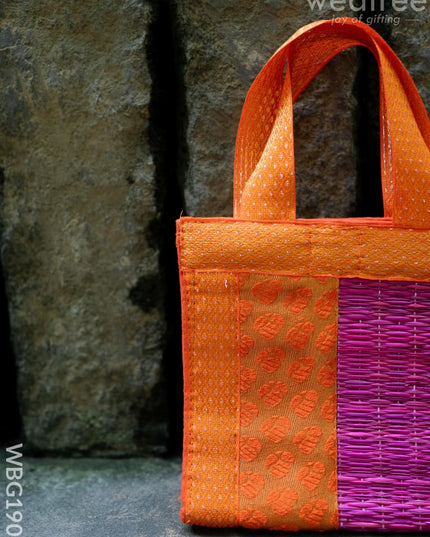 Half and Half Korai Handbag - 6X6 inch - WBG1902 - Hand Bags