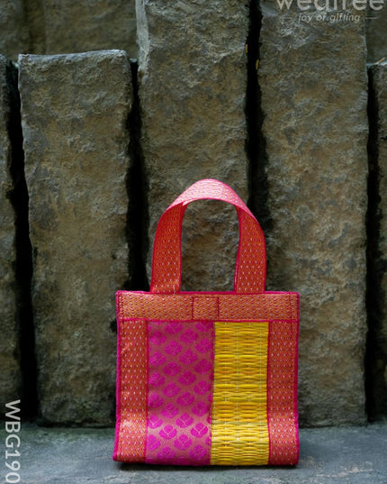 Half and Half Korai Handbag - 6X6 inch - WBG1902 - Hand Bags