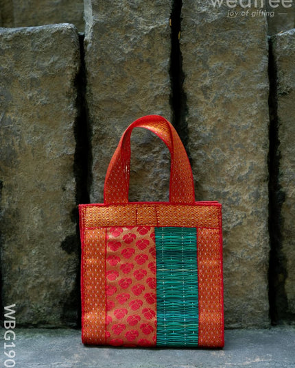 Half and Half Korai Handbag - 6X6 inch - WBG1902 - Hand Bags