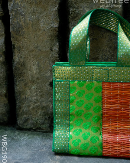 Half and Half Korai Handbag - 6X6 inch - WBG1902 - Hand Bags