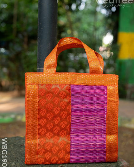 Half and Half Korai Handbag - 8X8 inch - WBG1903 - Hand Bags