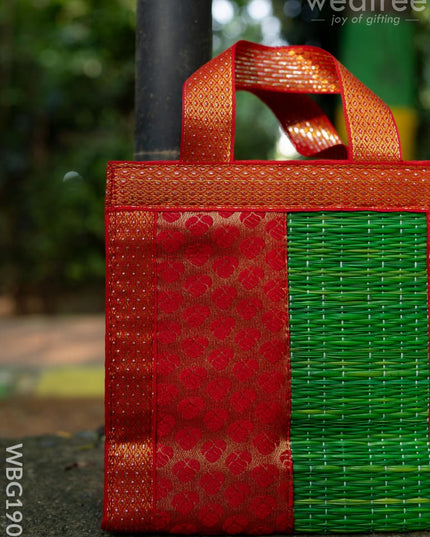 Half and Half Korai Handbag - 8X8 inch - WBG1903 - Hand Bags
