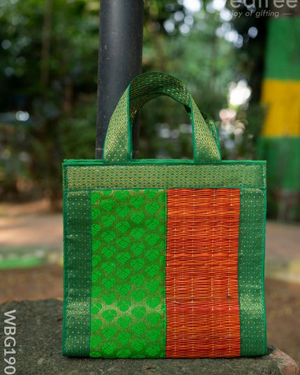Half and Half Korai Handbag - 8X8 inch - WBG1903 - Hand Bags