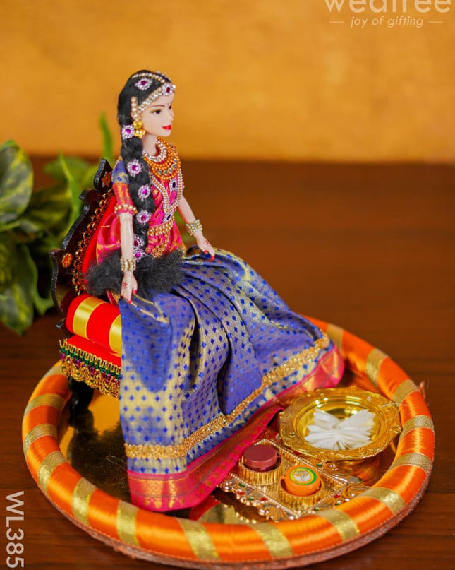 Half Saree Ceremony Doll - Wl3851 Wedding Essentials